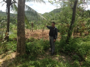 Pastor Romy at proposed church site